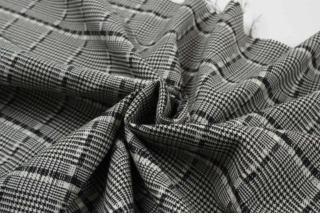 swatch-Prince of Wales Virgin Wool for Bottoms and Blazers-Fabric-FabricSight
