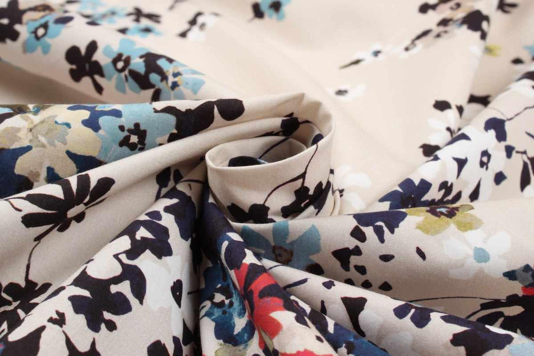 swatch-Printed Cotton Parachute Fabric - Floral - M.O.Q 30 Mts-Fabric-FabricSight