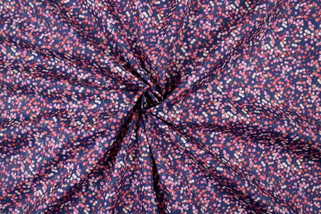 swatch-Printed Cotton Satin - Cherries-Fabric-FabricSight