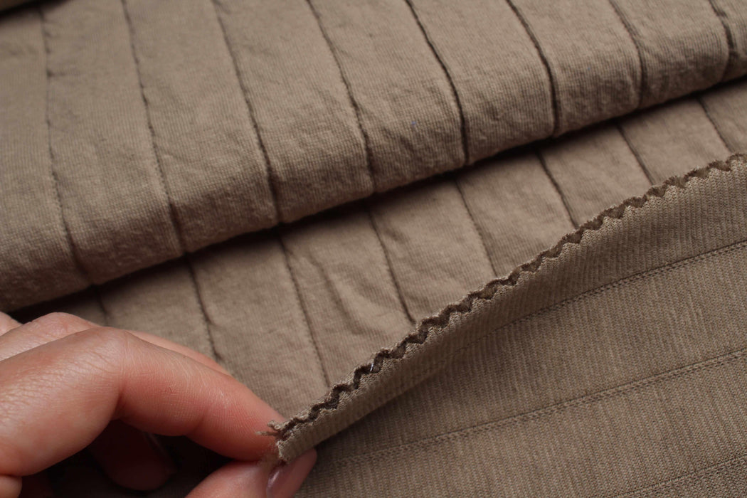 swatch-Quilted Jersey Stripe - 8 Colors Available-Fabric-FabricSight