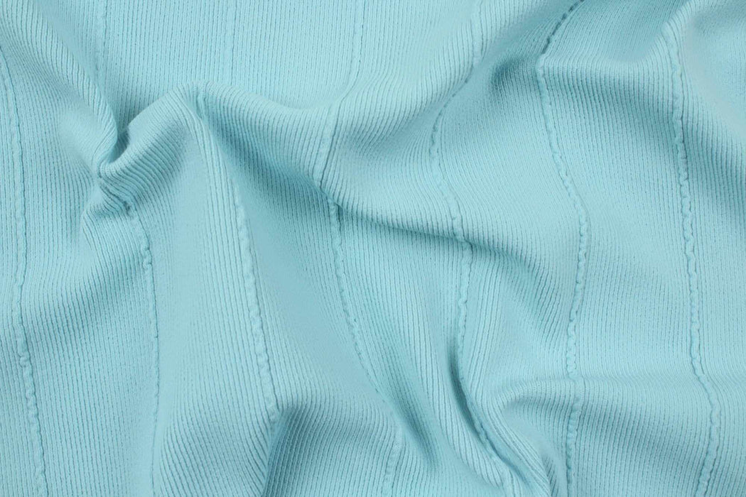 swatch-Recycled Polyamide Textured Rib for Swimwear - Stripes-Fabric-FabricSight