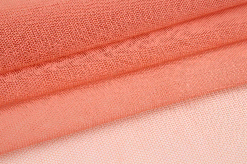 swatch-Recycled Polyamide Tulle with Vegetable Dyes - 7 Colors Available-Fabric-FabricSight