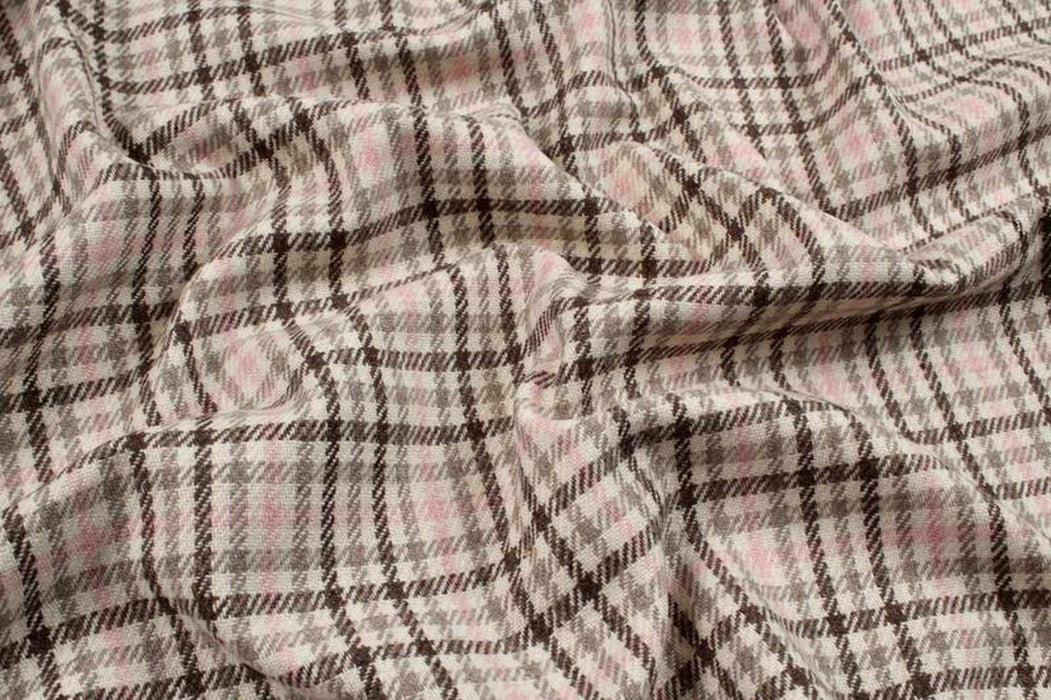 swatch-Recycled Wool for Coats - Checks-Fabric-FabricSight
