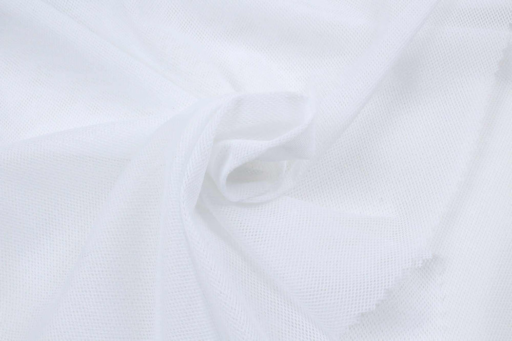 swatch-Seaqual Recycled Polyester Eyelet Mesh - Natural Stretch - 2 Colors Available-Fabric-FabricSight