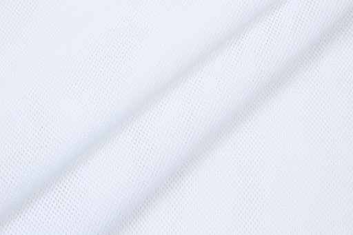 swatch-Seaqual™ Recycled Polyester Eyelet Mesh - Natural Stretch - 2 Colors Available-Fabric-FabricSight