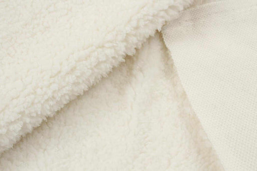 swatch-Sherpa Teddy Fur For Outwear - Organic Cotton-Fabric-FabricSight