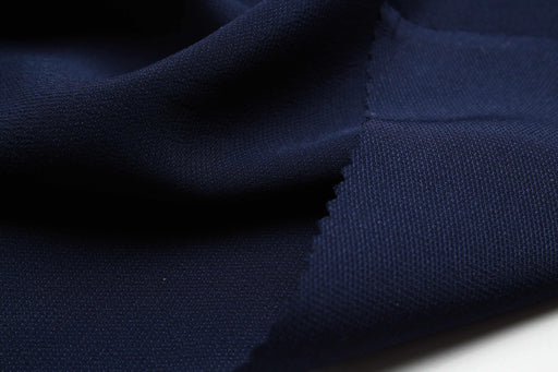 swatch-Silk Acetate Dobby - Navy-Fabric-FabricSight