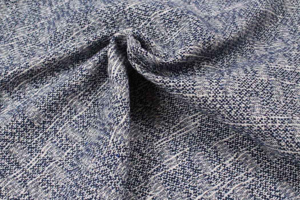swatch-Slub Wool Jacquard - Micro Pattern-Fabric-FabricSight