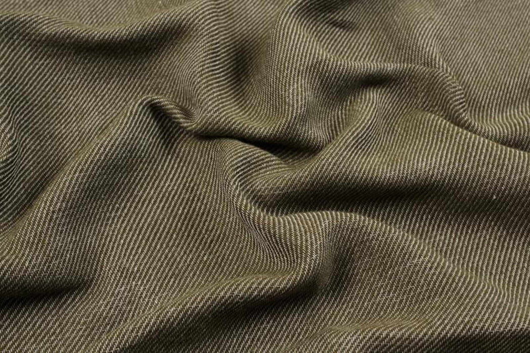 swatch-Soft Cotton Double Twill - Khaki-Fabric-FabricSight