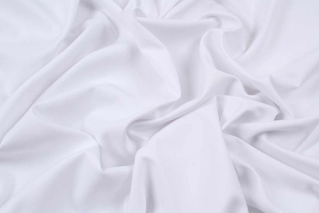 swatch-Soft Recycled Poly-Viscose Twill for Tailoring - Mandel - White-Fabric-FabricSight