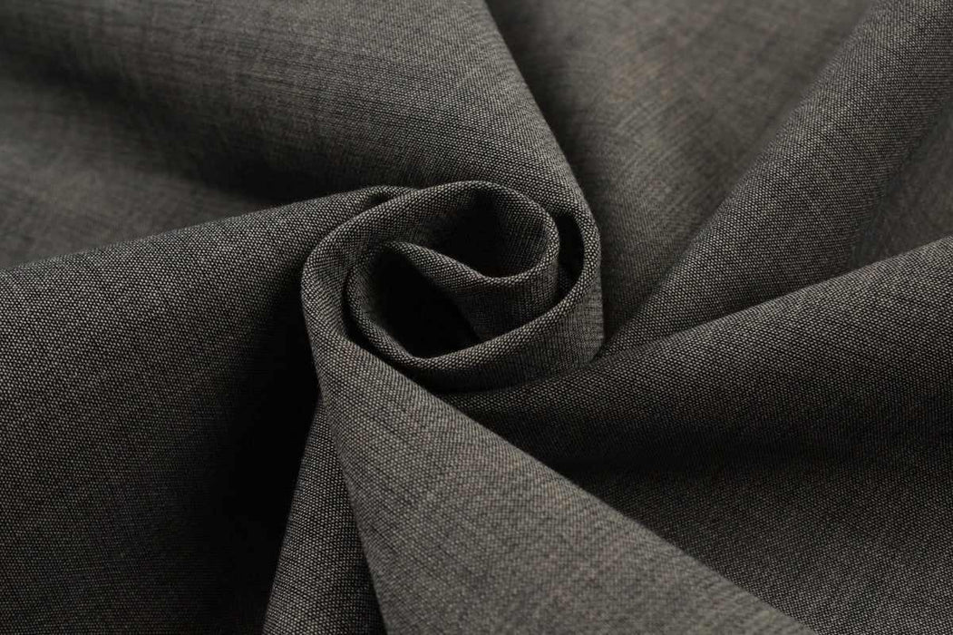 swatch-Soft Stretch Melange Cotton - Brown Yarn Dyed-Fabric-FabricSight