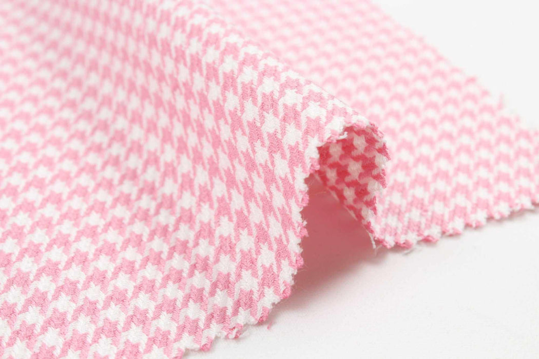 swatch-Soft Viscose Houndstooth for Bottoms - 2 Colors Available-Fabric-FabricSight