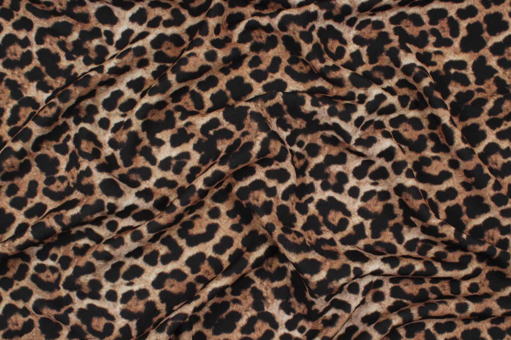 swatch-Stretch Matt Satin - Leopard-Surplus-FabricSight