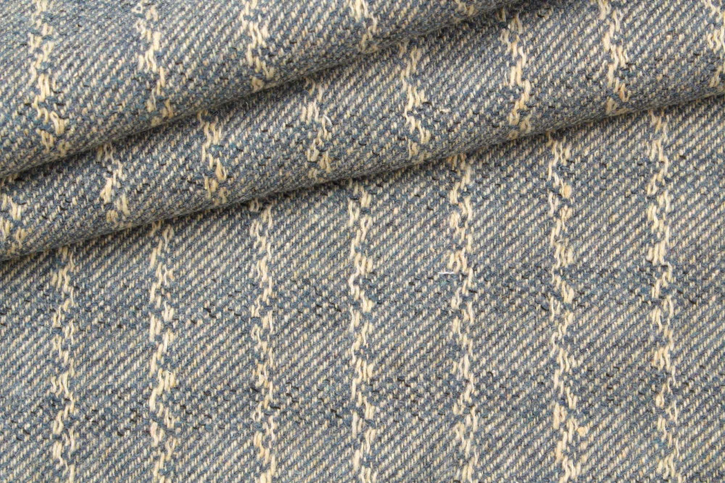 swatch-Stretch Recycled Wool - Vertical Stripes-Fabric-FabricSight