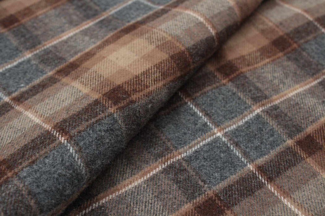 swatch-Tartan Checks Cotton Flannel for Shirting - 5 Variants-Fabric-FabricSight