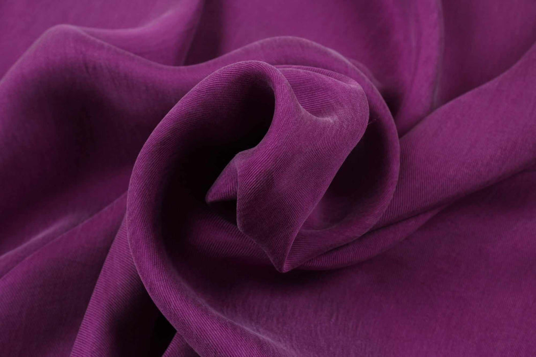 swatch-Vegan Cupro Soft Twill, Vegan certified - CARMELA (+40 Colors)-Fabric-FabricSight