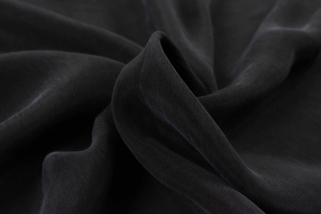 swatch-Vegan silk - Cupro Satin - SCARLET-Fabric-FabricSight