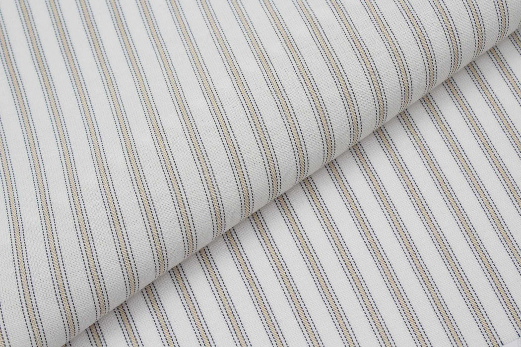 swatch-Viscose Acetate Stripes Poplin for Shirting-Fabric-FabricSight