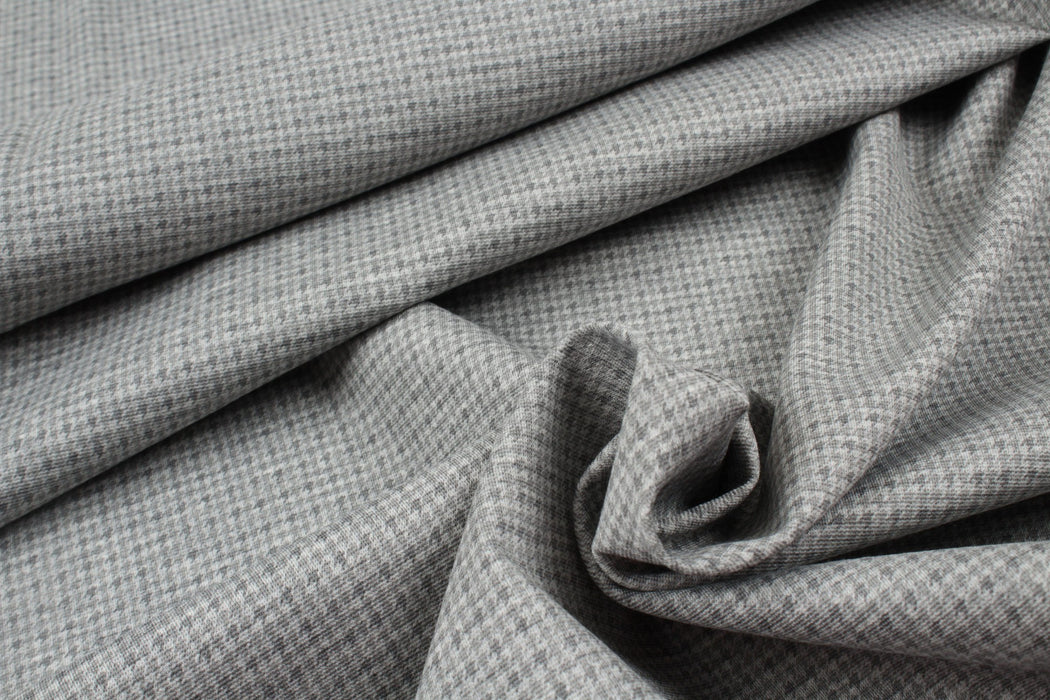 Punto Roma Bi-Color Houndstooth print-Fabric-FabricSight