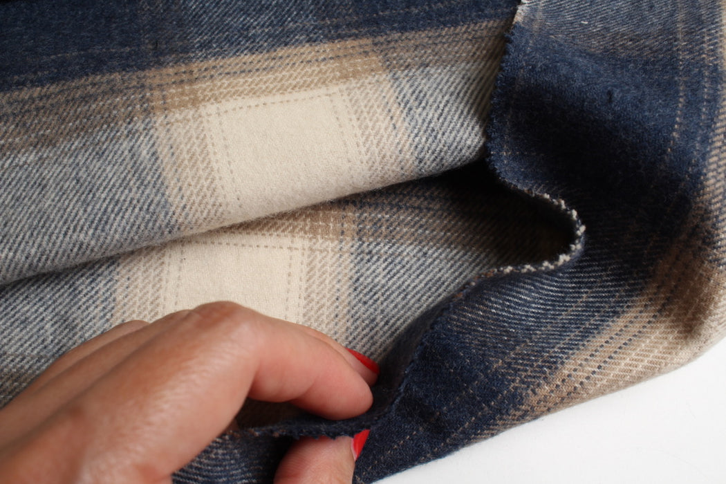Heavy Brushed Overshirt Flannel – Recycled Cotton Blend – Heritage Checks