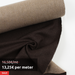 10 Mts Roll - Bi-color Double Face Recycled Wool (Beige/Brown) - OFFER: 13,25€/Mt-Roll-FabricSight