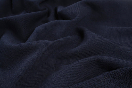 10 Mts Roll - Organic Cotton Fleece, Soft touch (Navy) - OFFER: 8,99€/MT-Roll-FabricSight