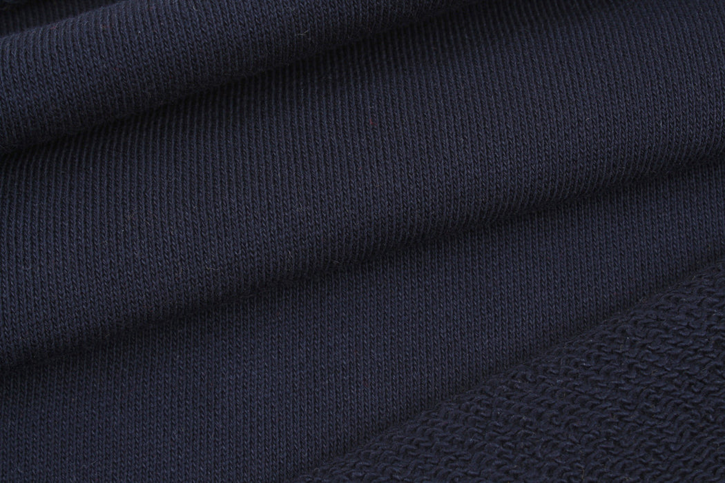 10 Mts Roll - Organic Cotton Fleece, Soft touch (Navy) - OFFER: 8,99€/MT-Roll-FabricSight