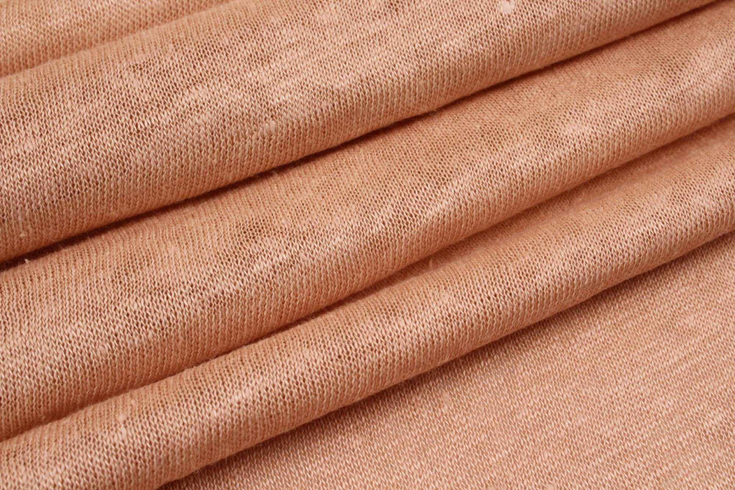 10 Mts Roll - Soft Linen Single Jersey (Vintage Pink) - OFFER: 9,50€/Mt-Roll-FabricSight