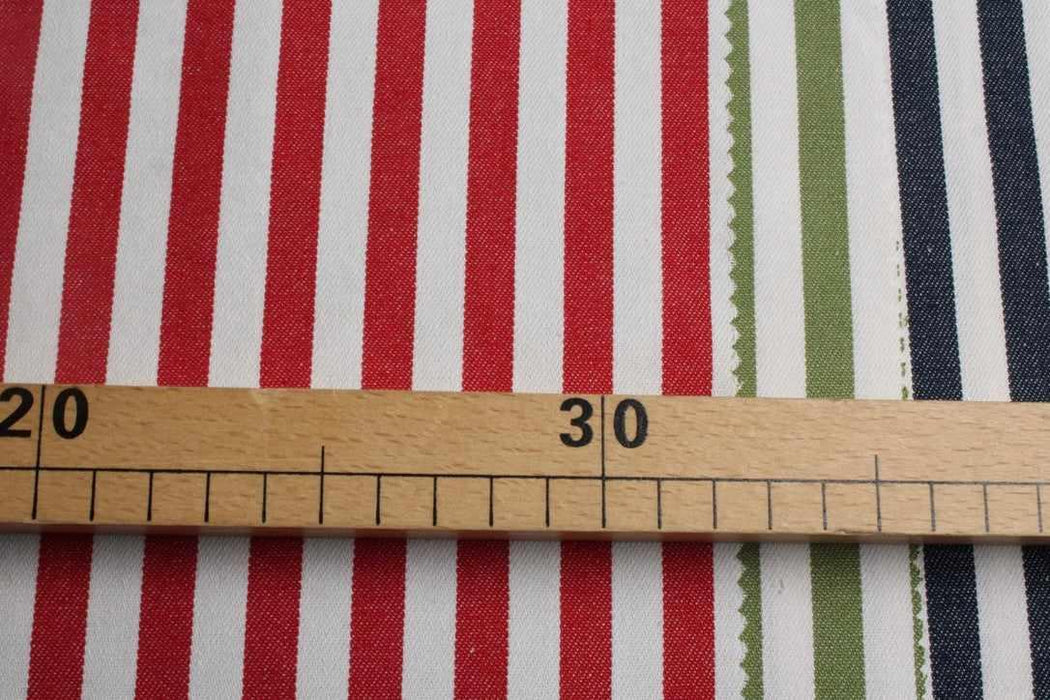 100% Cotton Stripes Denim - Yarn Dyed-Fabric-FabricSight