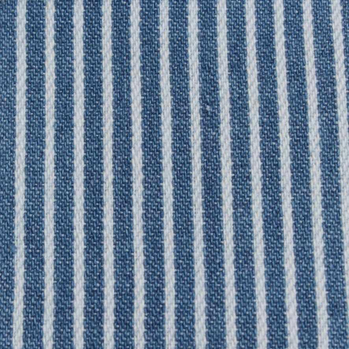 swatch-100% Cotton Thin Stripes Denim - Yarn Dyed-Fabric-FabricSight