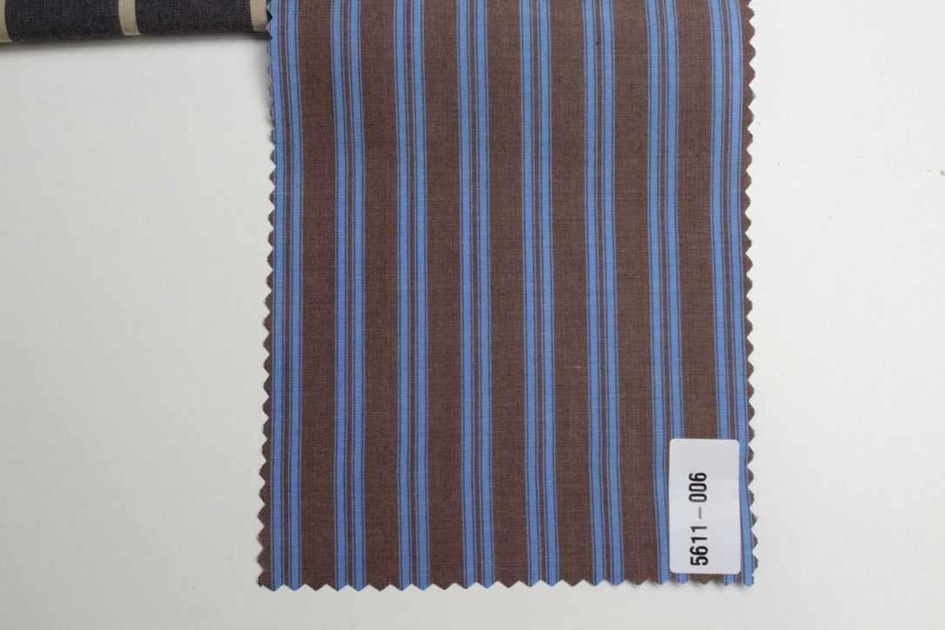 100% TENCEL™ Luxury Stripe Shirting – Lenzing – Sustainable Fabric-Fabric-FabricSight