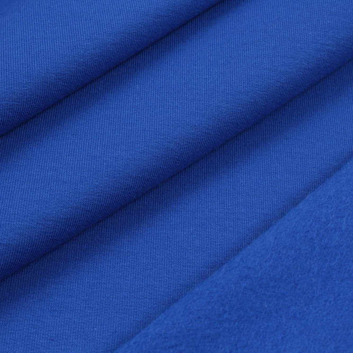 11.5 Mts Roll - Brushed Fleece Organic Cotton (Electric Blue) - OFFER: 7,50€/Meter-Roll-FabricSight