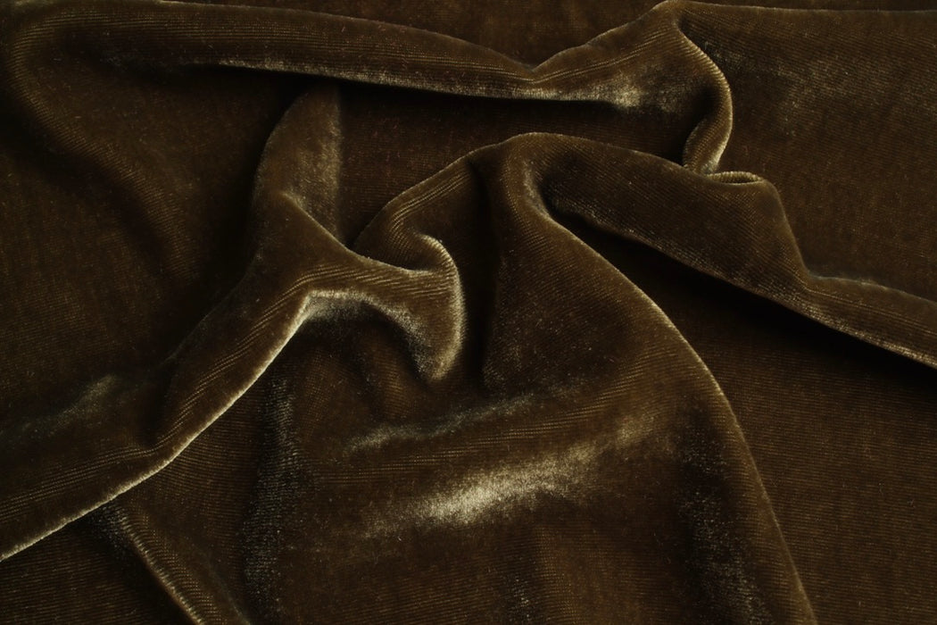 Viscose Blend Shiny Velvet – Luxury Dress & Eveningwear Fabric – 6 Colors