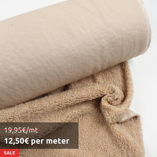 13 Mts Roll - Soft Teddy Fur For Outwear - Boucle - OFFER: 12,50€/Mt-Roll-FabricSight