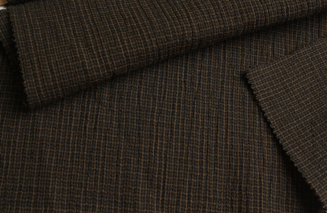 Organic Cotton Double Gauze – Woven Small Checks