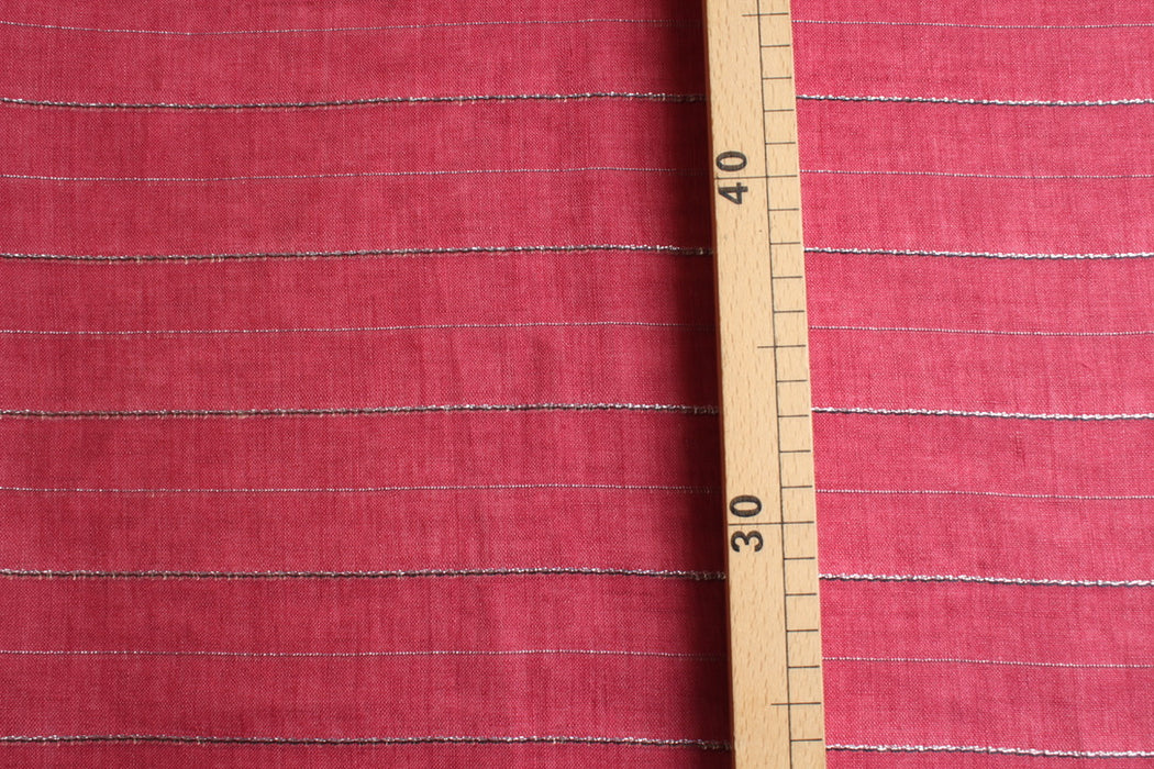 Washed Linen With Lurex - Stripes