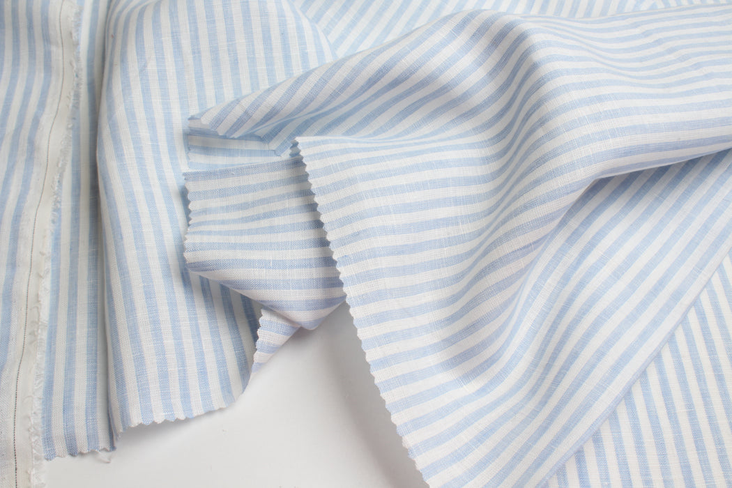 Yarn-Dyed Candy Stripe Linen – 100% European Flax® Linen