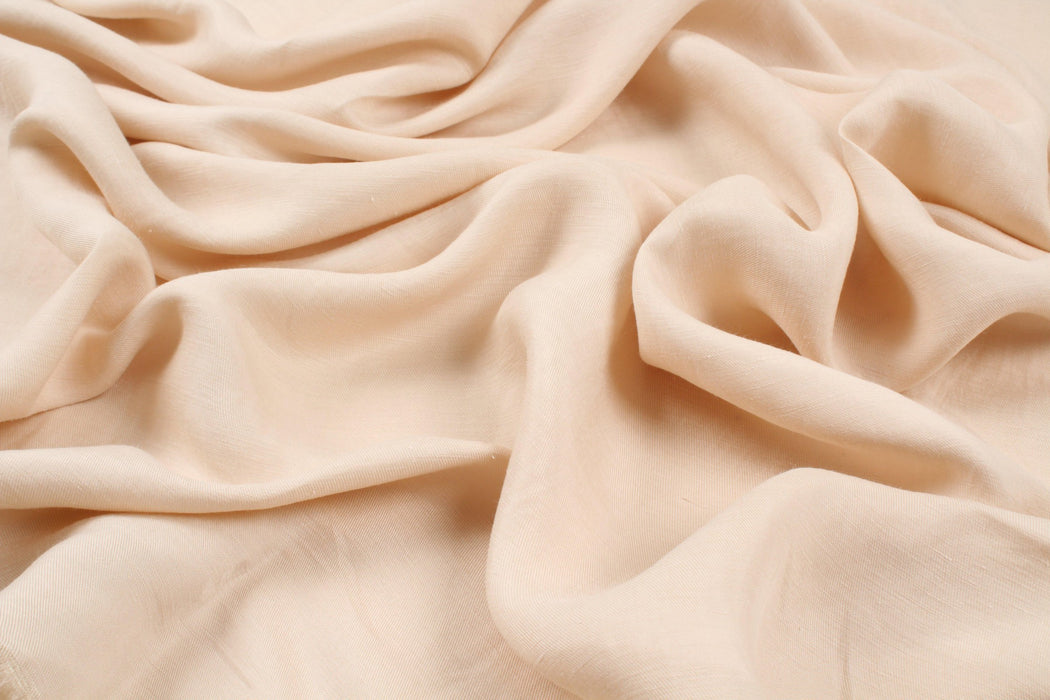 20 MTS ROLL - Cupro Linen Twill - Stefany (Sandshell Color) - OFFER: 17,25€/mt-Roll-FabricSight