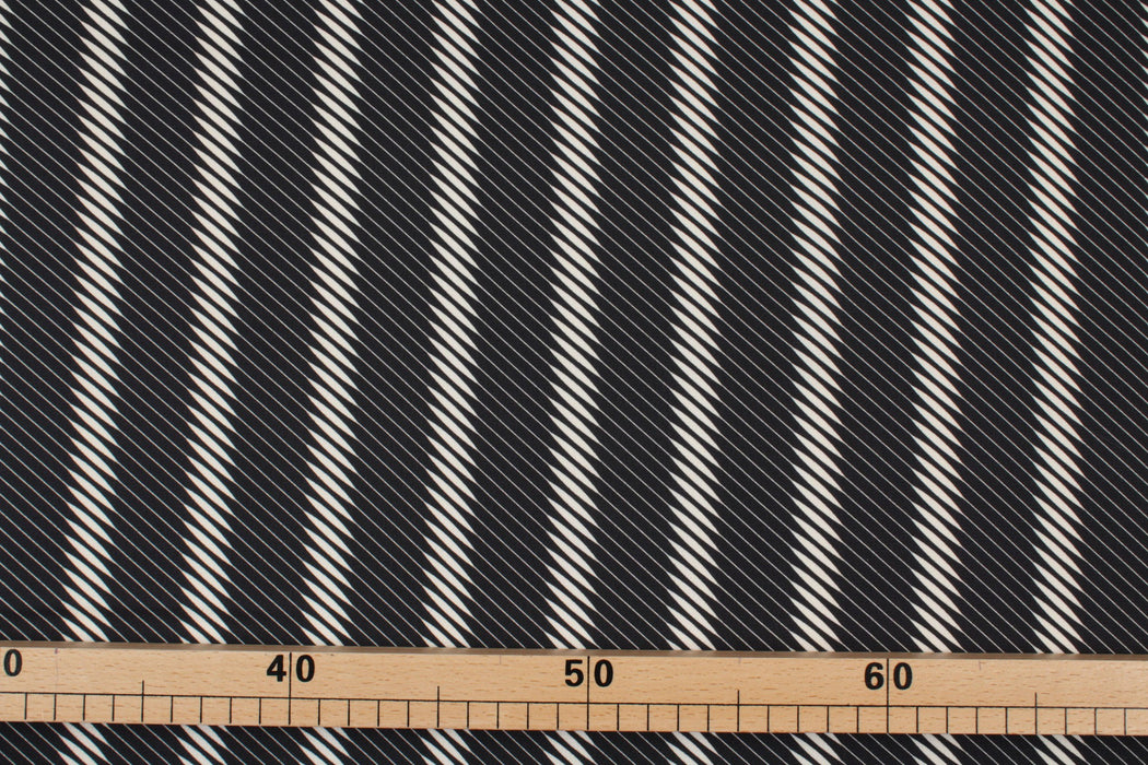 20 MTS ROLL - Printed Crepe - Moiré Stripes - OFFER: 3€/MT-Roll-FabricSight