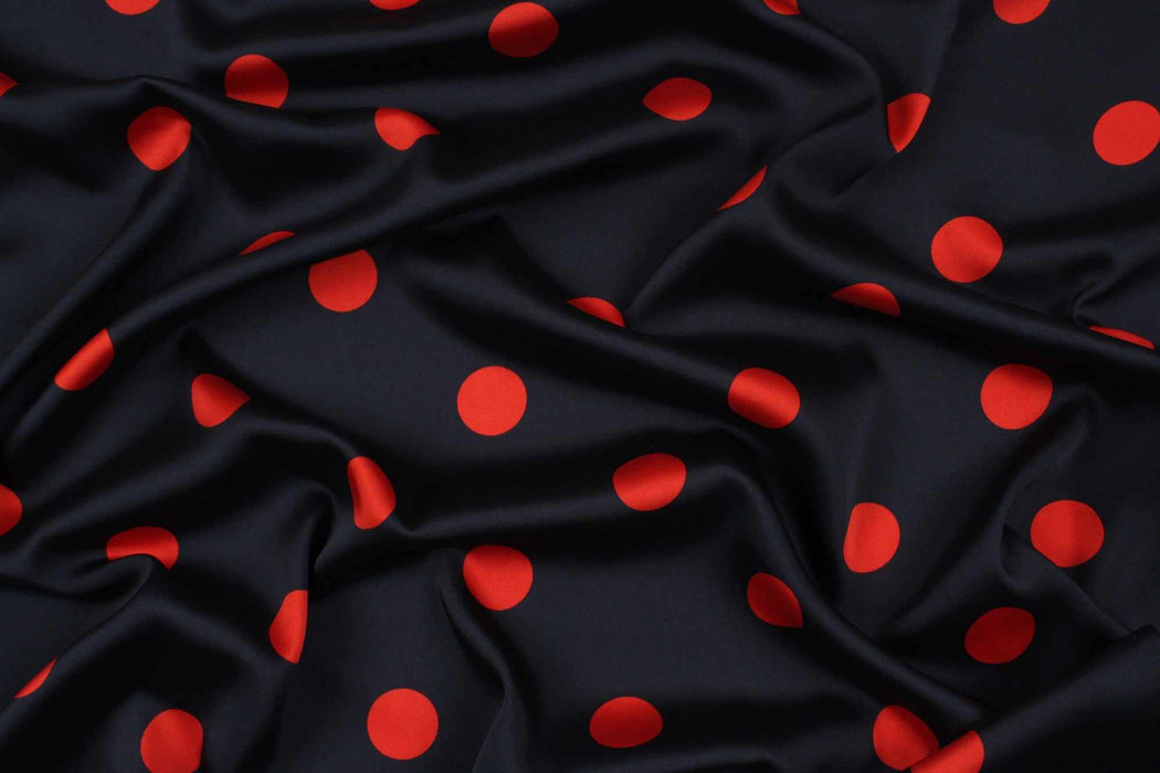 20 MTS ROLL - Printed Twill Satin - Spots and Dots - OFFER: 3€/MT-Roll-FabricSight