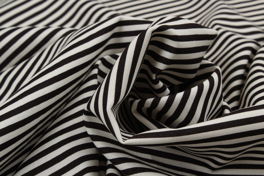 20 MTS ROLL - Stretch Viscose Poplin - Stripes - OFFER: 3€/MT-Roll-FabricSight