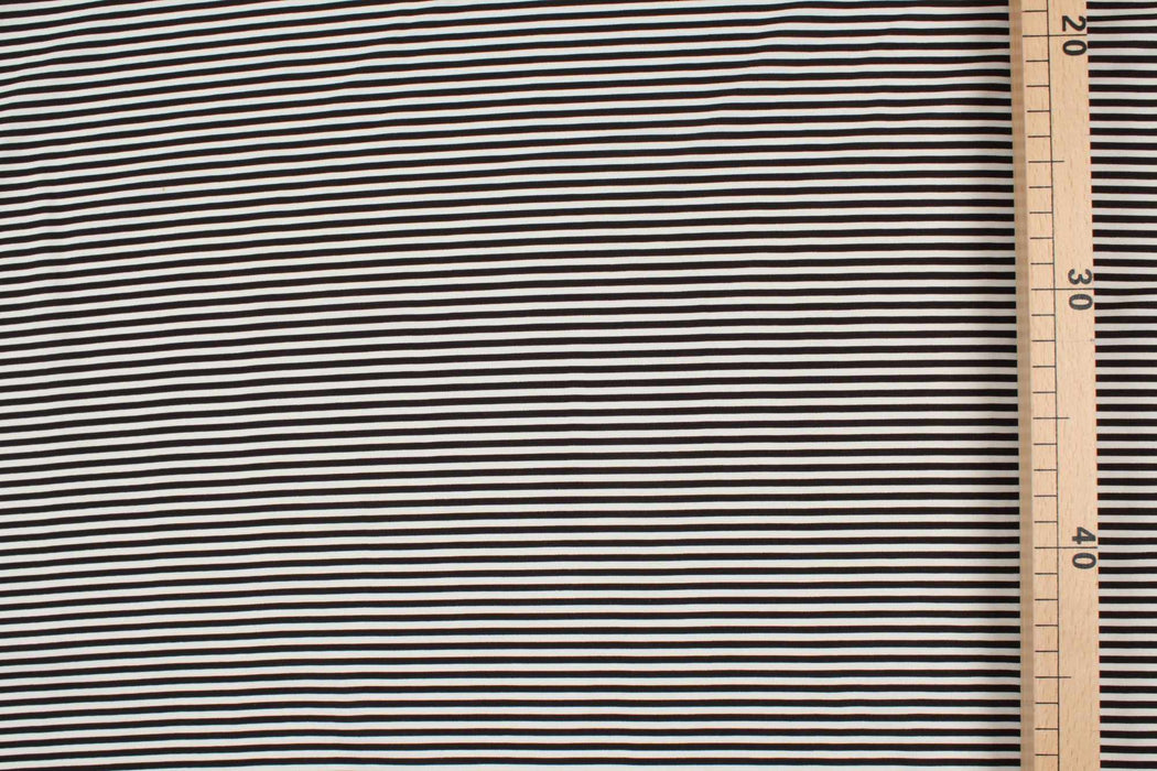 20 MTS ROLL - Stretch Viscose Poplin - Stripes - OFFER: 3€/MT-Roll-FabricSight