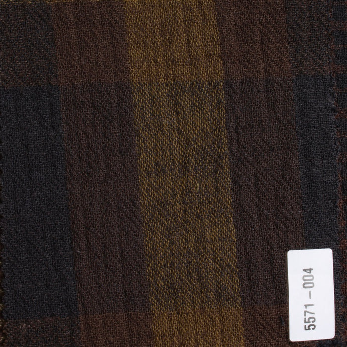 Cotton Linen Double Gauze – Soft Checked Fabric – Seasonal Collection