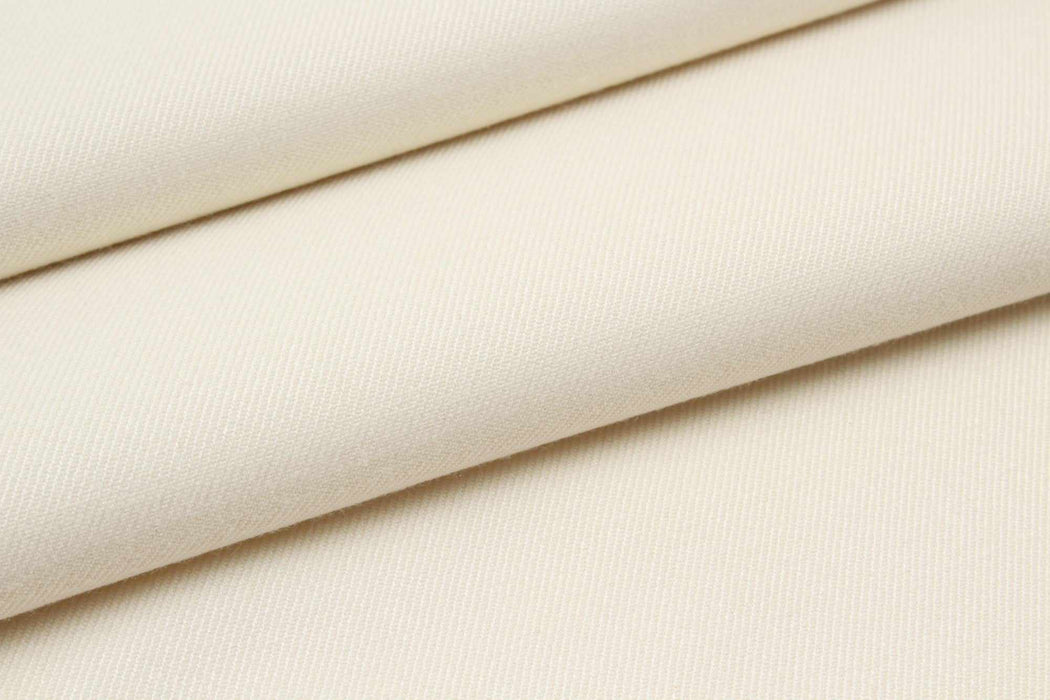 3 Mts Piece - Bamboo Twill for Trousers - Stretch (Off White) - OFFER: 12,10€/Mt-Roll-FabricSight