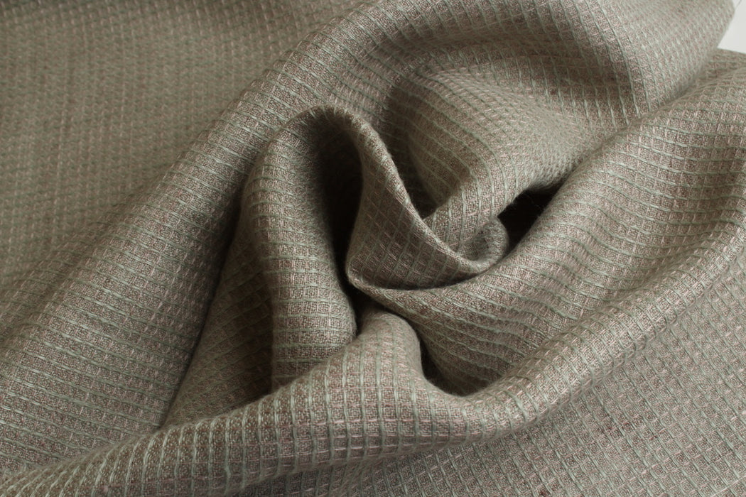 Premium Waffle Weave Linen – Lightweight & Soft, 100% Linen