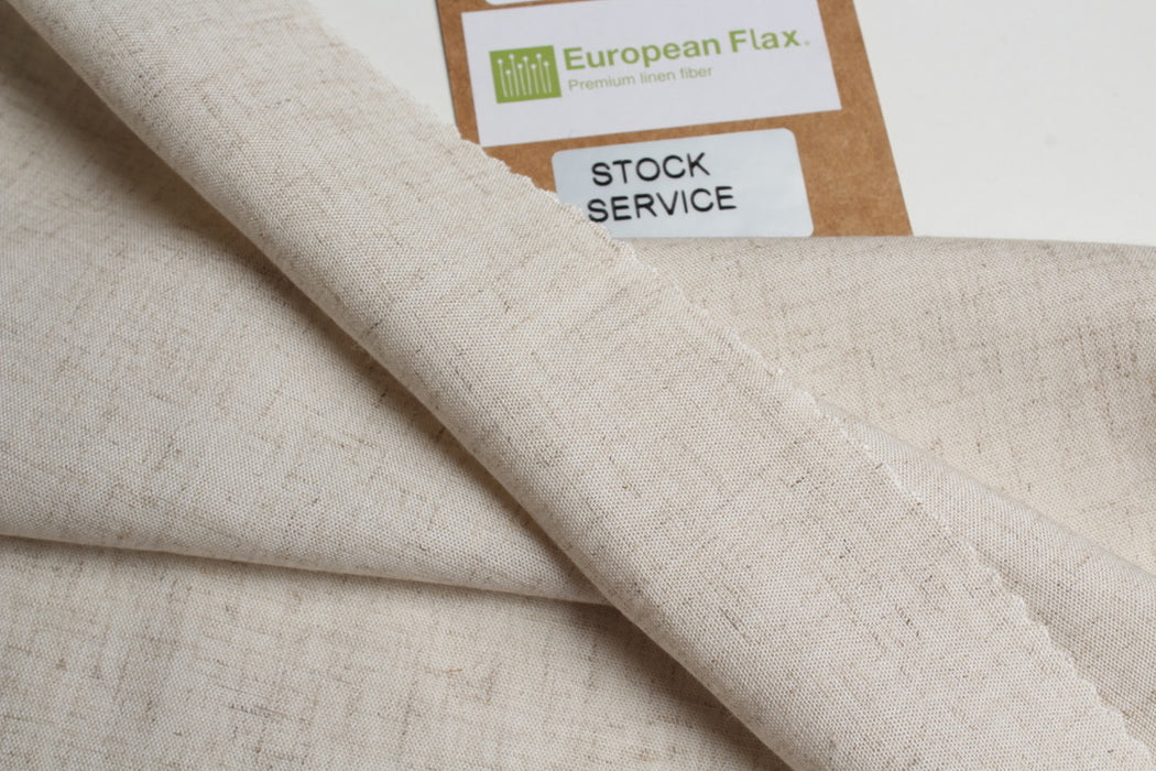 swatch-Viscose Linen Shirting Fabric – Soft & Fluid – European Flax® - Semigrey