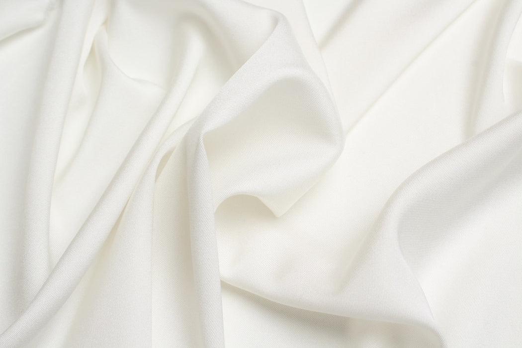 Luxury Stretch Silk Twill – Loro Piana Deadstock – Lightweight & Fluid