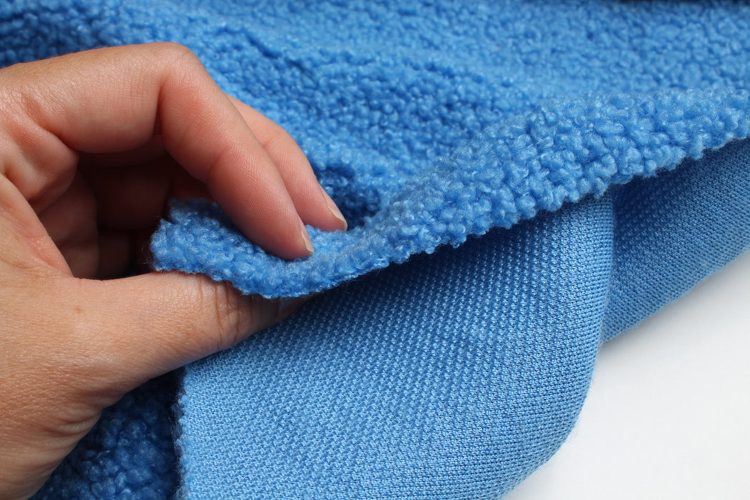Soft Knitted Teddy Bouclé Fabric – 100% Polyester – 14 Colors