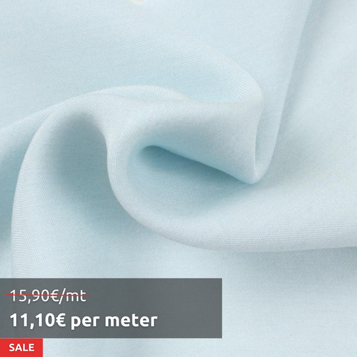 4 Mts - Light Denim for Shirting - Tencel Blend (Light Blue) - OFFER: 11,10€/MT-Roll-FabricSight