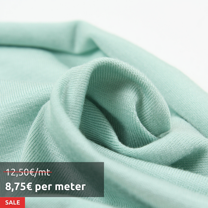 4 Mts Roll - Bamboo Cold Jersey - Stretch (Mint) - OFFER: 8.75€/MT-Roll-FabricSight